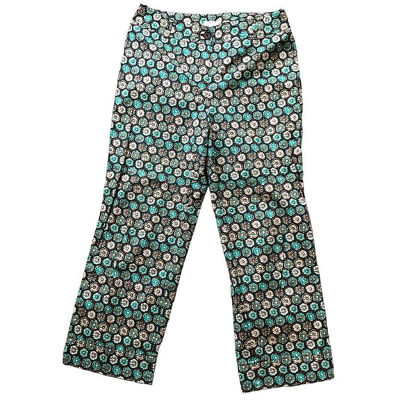 Harold's Pants - Harold's‎ Vintage Cotton Blend Pants Women's Size 8 Retro Floral Crop Trousers